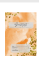 Orange Wasserfarben Gold